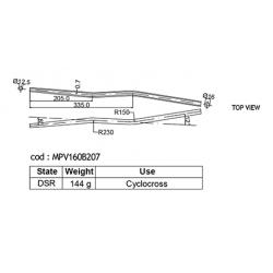 DEDACCIAI MPV160B207 Cyclokrosová sedlová vzpěra