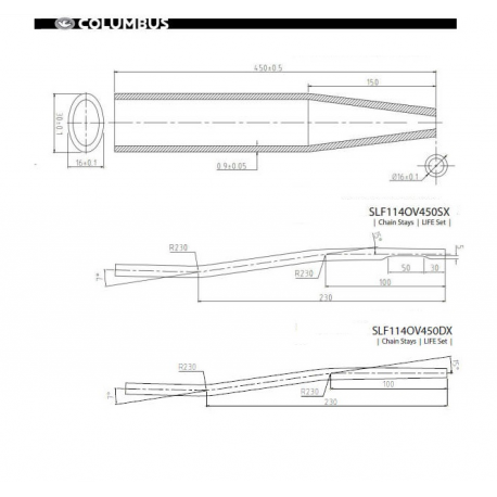 COLUMBUS trubka  Ø 31,7 mm sedlová 710mm