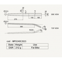 DEDACCIAI MPO240C2023  FAT bike řetězová vzpěra